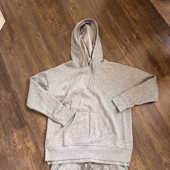Athletic Works Super Soft Joggers and Hoodie Set Sweatshirt Sweatsuit Gray - Picture 5 of 10